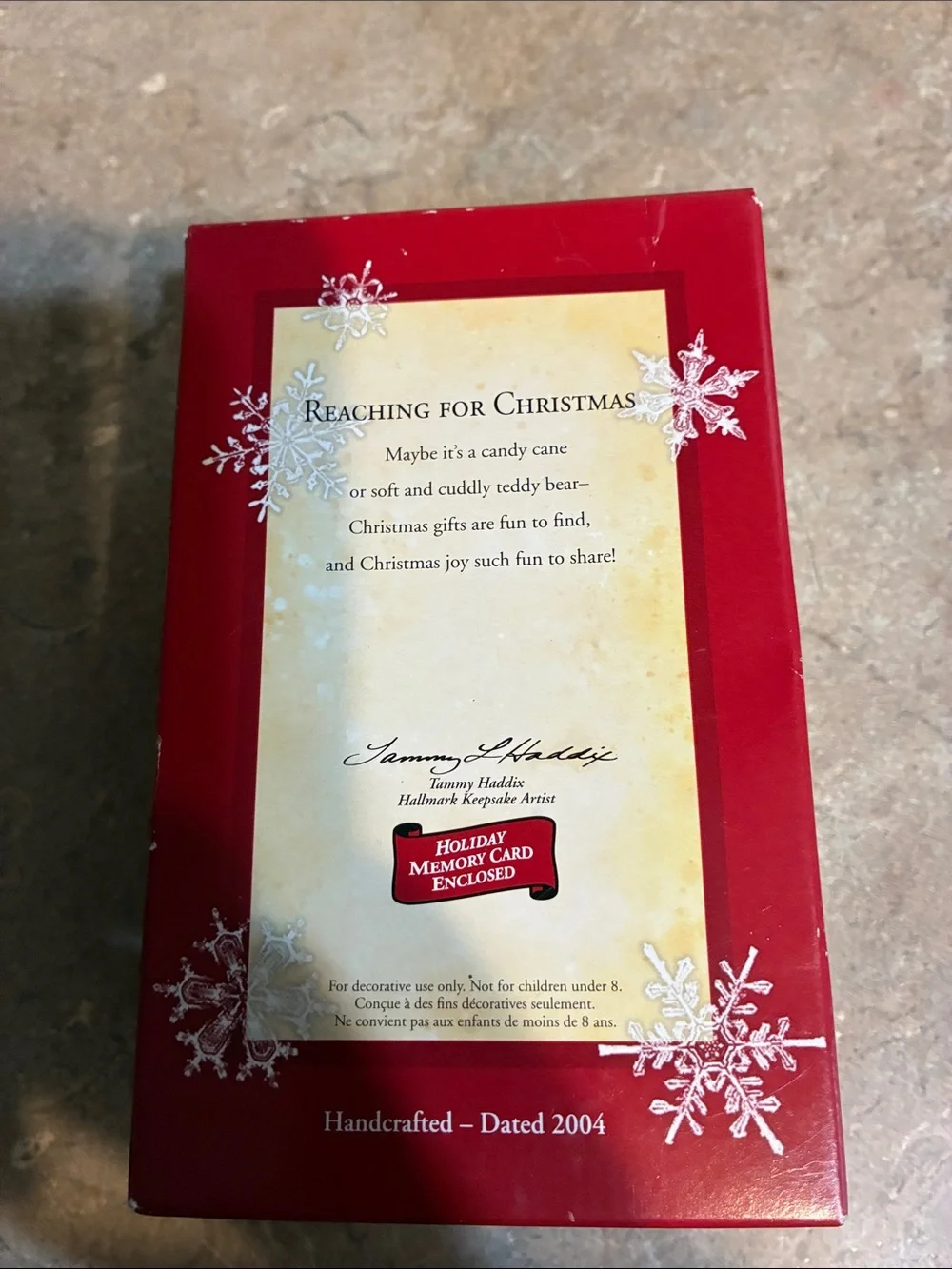 Hallmark Keepsake 2004 Reaching For Christmas